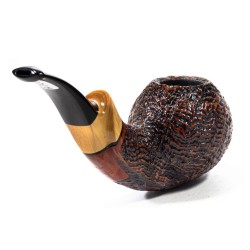 Pipa in Radica C-Pipe Gruppo 22 Sabbiata Bent Apple