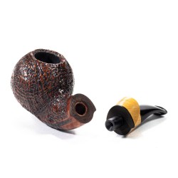 Pipa in Radica C-Pipe Gruppo 22 Sabbiata Bent Apple