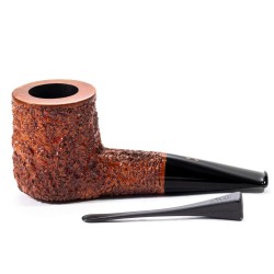 Briar Pipe Radice Rind Rusticated Billiard