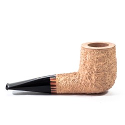 Briar Pipe Radice Rind Pure Rusticated Billiard