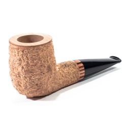 Briar Pipe Radice Rind Pure Rusticated Billiard