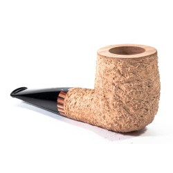 Briar Pipe Radice Rind Pure Rusticated Billiard