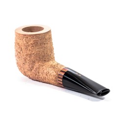 Briar Pipe Radice Rind Pure Rusticated Billiard
