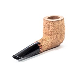 Briar Pipe Radice Rind Pure Rusticated Billiard