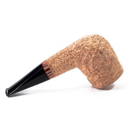 Briar Pipe Radice Rind Pure Rusticated Billiard
