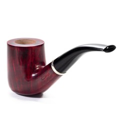 Pipa in Radica Radice Rubino Liscia Bent Billiard