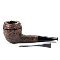 Pipa in Radica Radice Silk Cut Sabbiata Bulldog
