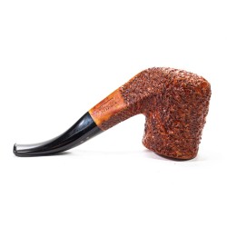 Pipa in Radica Radice Rind Rusticata Bent Billiard