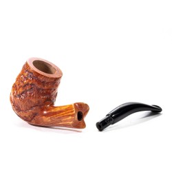 Pipa in Radica Radice Underwood Rusticata Bent