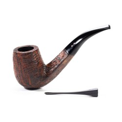 Pipa in Radica Radice Silk Cut Sabbiata Bent