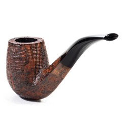 Pipa in Radica Radice Silk Cut Sabbiata Bent