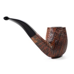 Pipa in Radica Radice Silk Cut Sabbiata Bent
