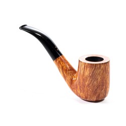 Pipa in Radica Radice Clear Liscia Bent Billiard