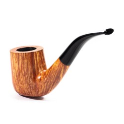 Pipa in Radica Radice Clear Liscia Bent Billiard