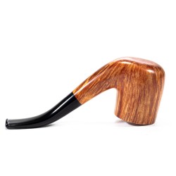 Pipa in Radica Radice Clear Liscia Bent Billiard