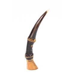 Pipe Tamper in Briar Bamboo And Horn