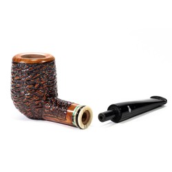 Briar Pipe Santambrogio Rusticated Billiard