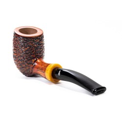 Briar Pipe Santambrogio Rusticated Billiard