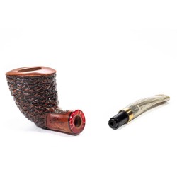 Briar Pipe Santambrogio Rusticated Dublin