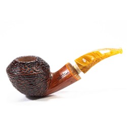 Pipe Santambrogio Rusticated Bent Rhodesian