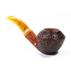 Pipe Santambrogio Rusticated Bent Rhodesian