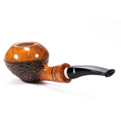Pipe Santambrogio Rusticated Bent Rhodesian