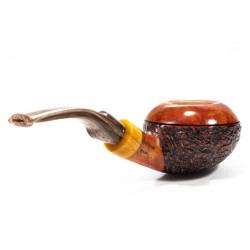 Pipe Santambrogio Rusticated Bent Rhodesian