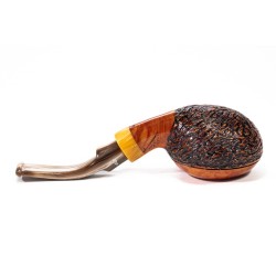 Pipe Santambrogio Rusticated Bent Rhodesian