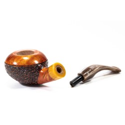 Pipe Santambrogio Rusticated Bent Rhodesian