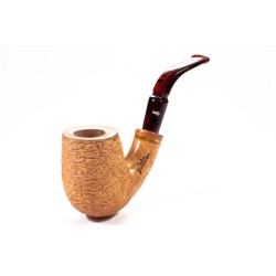 Pipe Santambrogio Rusticated Natural Full Bent