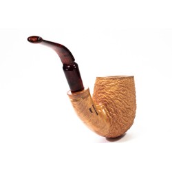 Pipe Santambrogio Rusticated Natural Full Bent