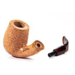 Pipe Santambrogio Rusticated Natural Full Bent
