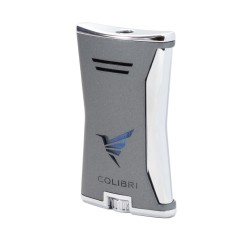 Accendino Jet Flame Colibri Slim Charcoal Chrome