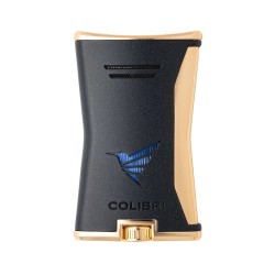 Accendino Jet Flame Colibri Slim Black Gold