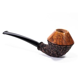 Pipa in Radica Castoldi Rusticata Bulldog
