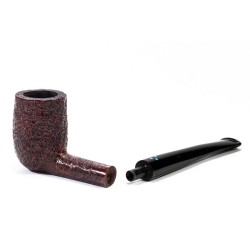 Briar Pipe Sasieni 4 Dot Ruff Root Sandblasted Billiard