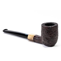 Briar Pipe Sasieni 4 Dot Ruff Root Sandblasted Billiard