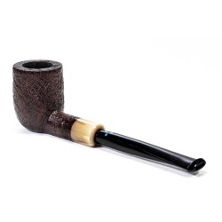 Briar Pipe Sasieni 4 Dot Ruff Root Sandblasted Billiard