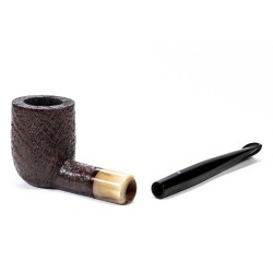 Briar Pipe Sasieni 4 Dot Ruff Root Sandblasted Billiard