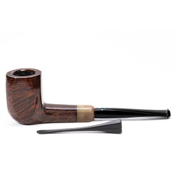 Briar Pipe Sasieni 4 Dot Walnut Smooth Square Panel