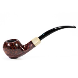 Pipe Sasieni 4 Dot Walnut Smooth Bent Rhodesian