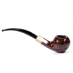 Pipe Sasieni 4 Dot Walnut Smooth Bent Rhodesian