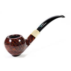 Pipe Sasieni 4 Dot Walnut Smooth Bent Rhodesian