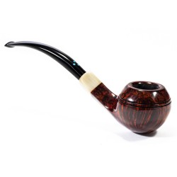 Pipe Sasieni 4 Dot Walnut Smooth Bent Rhodesian