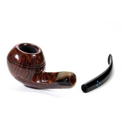 Pipe Sasieni 4 Dot Walnut Smooth Bent Rhodesian