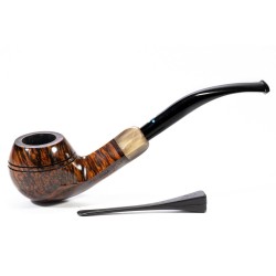 Pipe Sasieni 4 Dot Walnut Smooth Bent Rhodesian