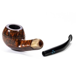 Pipe Sasieni 4 Dot Walnut Smooth Bent Rhodesian