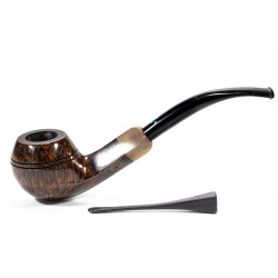 Pipe Sasieni 4 Dot Walnut Smooth Bent Rhodesian