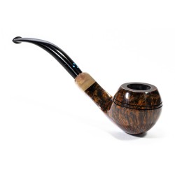 Pipe Sasieni 4 Dot Walnut Smooth Bent Rhodesian