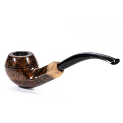 Pipe Sasieni 4 Dot Walnut Smooth Bent Rhodesian